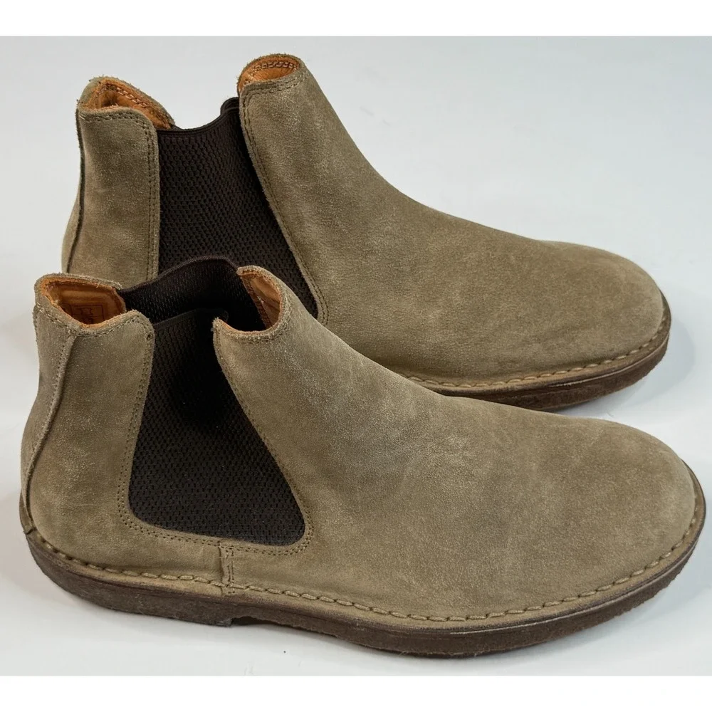 Astorflex Men's Handmade Bitflex‎ Brown Suede Chelsea Boots Size EU 42 - US 9